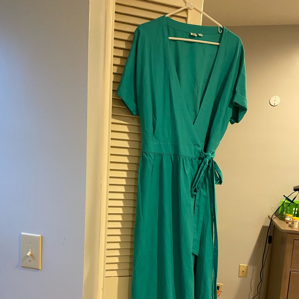 Women’s GAP Wrap Dress Sea Green 10